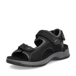 Rieker Summer Shoes-Men'S Trekking Sandals Night Black