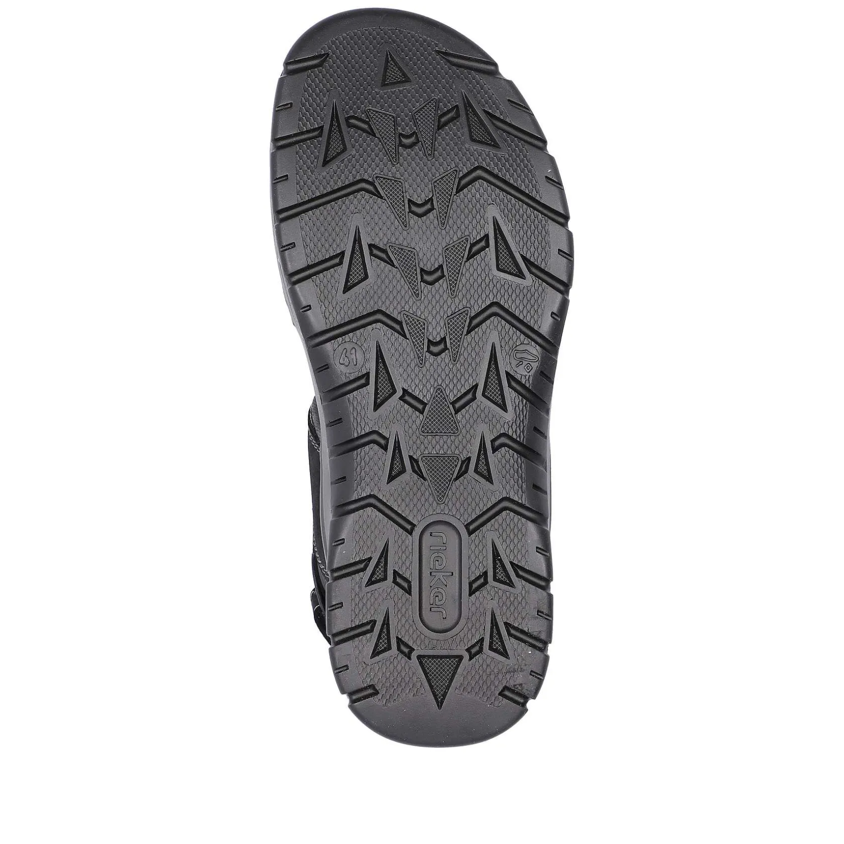 Rieker Summer Shoes-Men'S Trekking Sandals Night Black