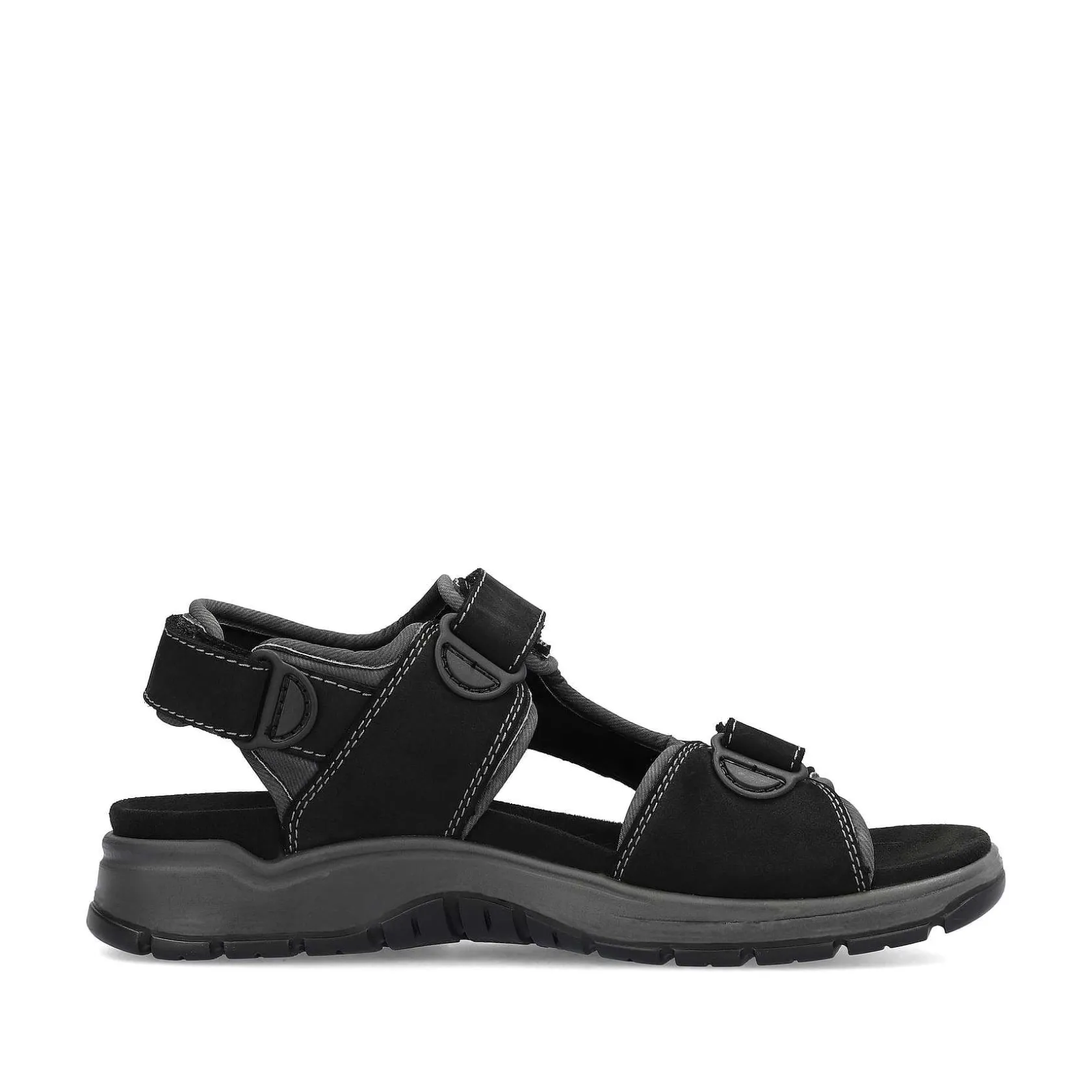Rieker Summer Shoes-Men'S Trekking Sandals Night Black