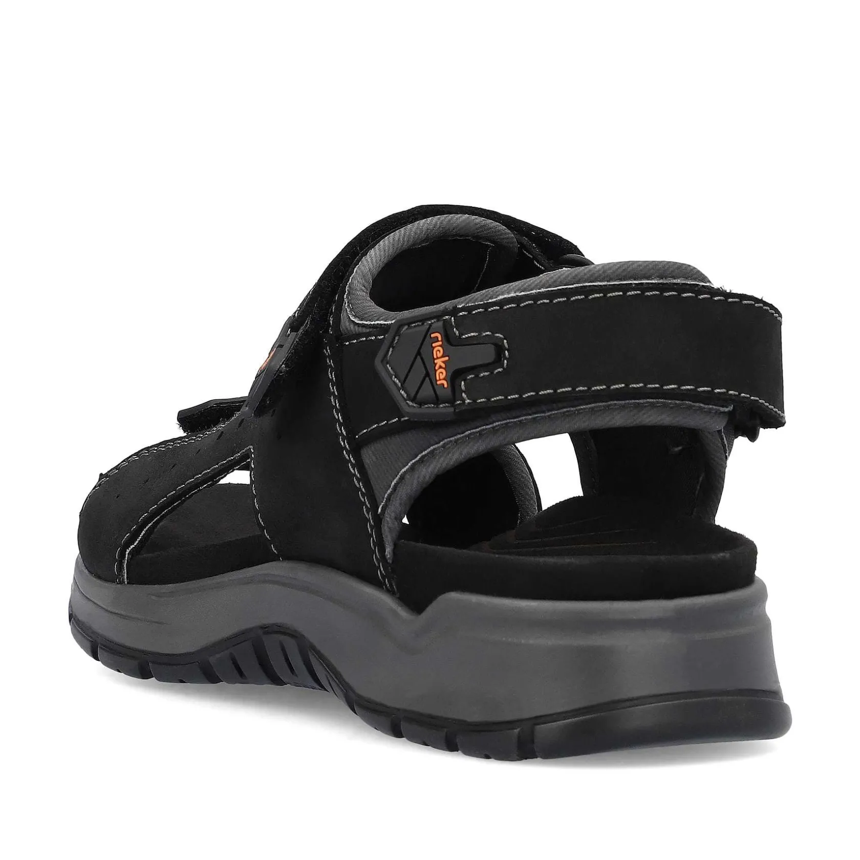 Rieker Summer Shoes-Men'S Trekking Sandals Night Black