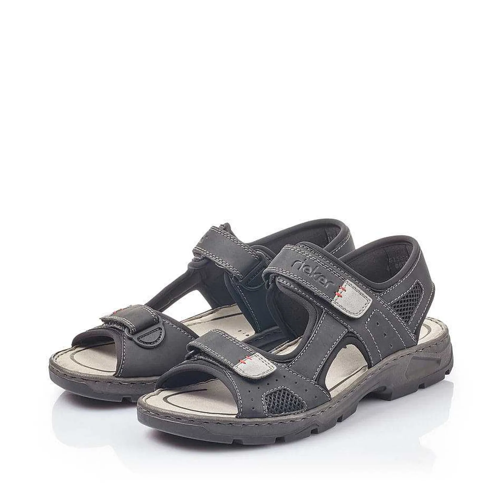 Rieker Sandals-Men'S Trekking Sandals Graphite Black