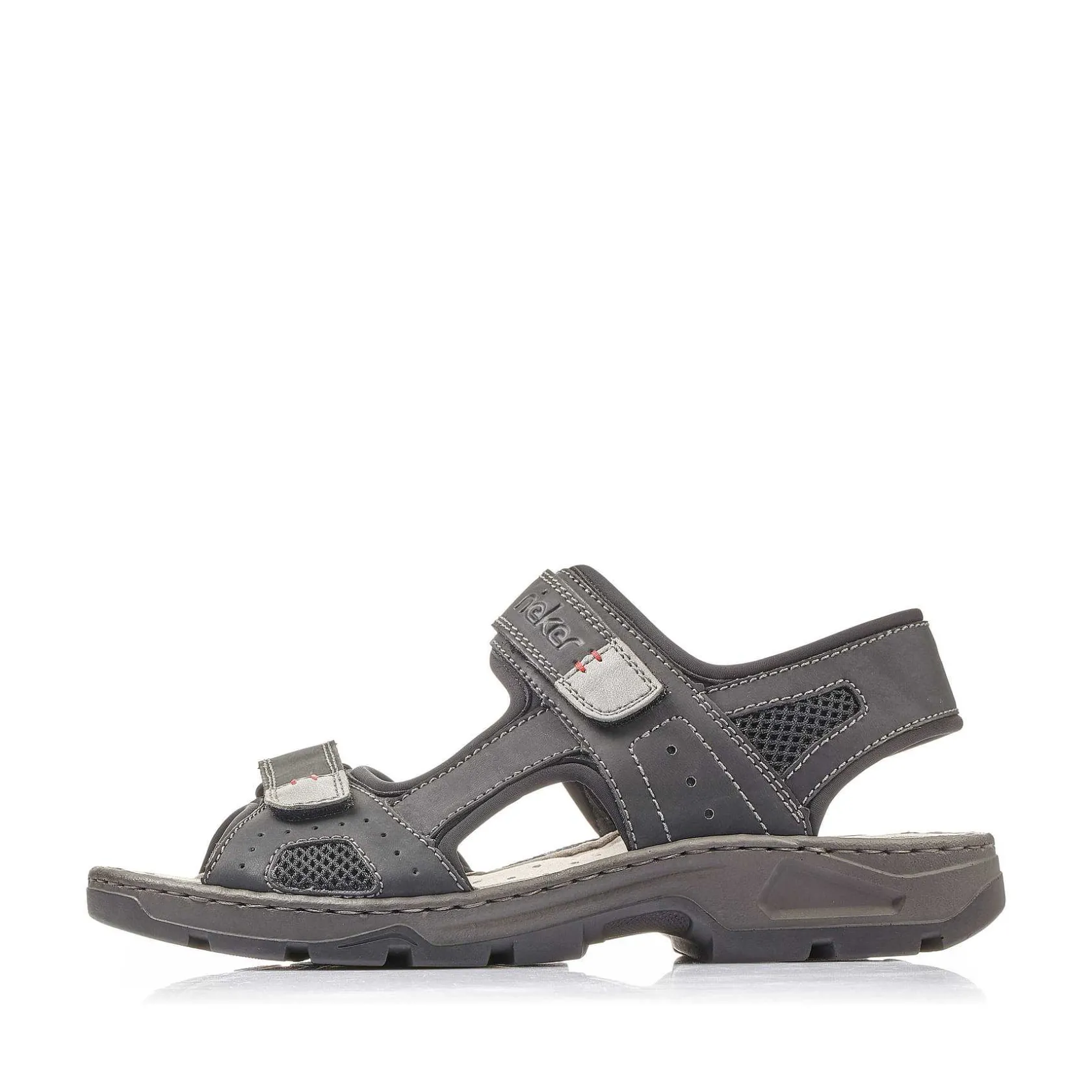 Rieker Sandals-Men'S Trekking Sandals Graphite Black