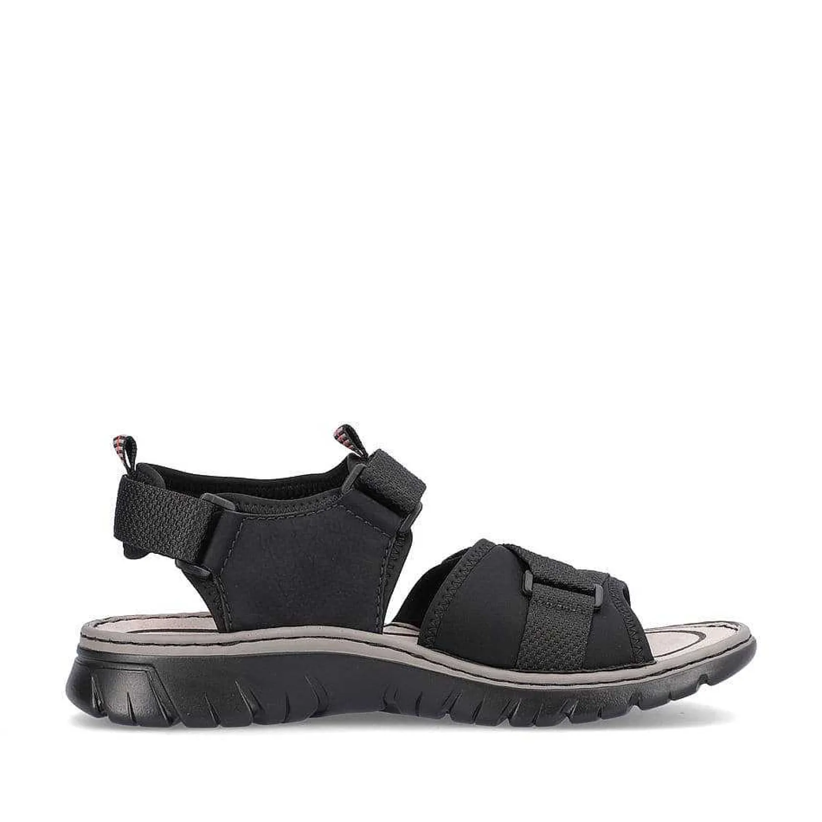 Rieker Sandals-Men'S Trekking Sandals Jet Black