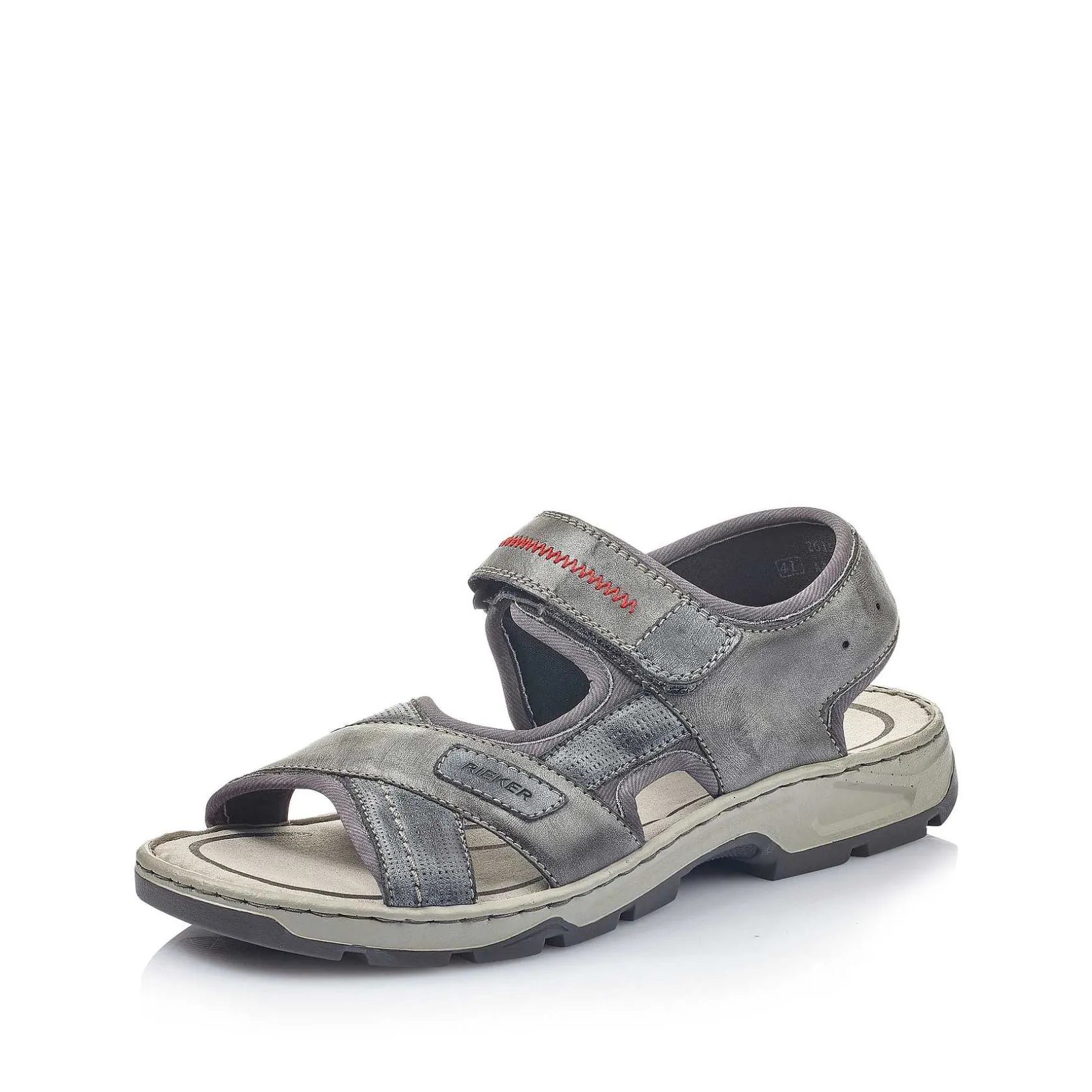Rieker Sandals-Men'S Trekking Sandals Asphalt Gray