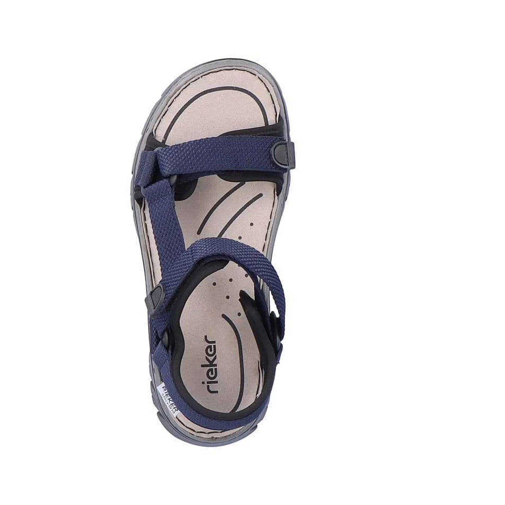 Rieker Sandals-Men'S Trekking Sandals Navy Blue