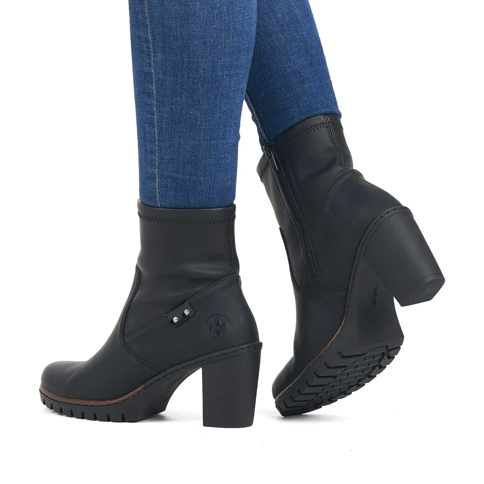 Rieker Ankle Boots & Boots-Women'S Ankle Boots Jet Black