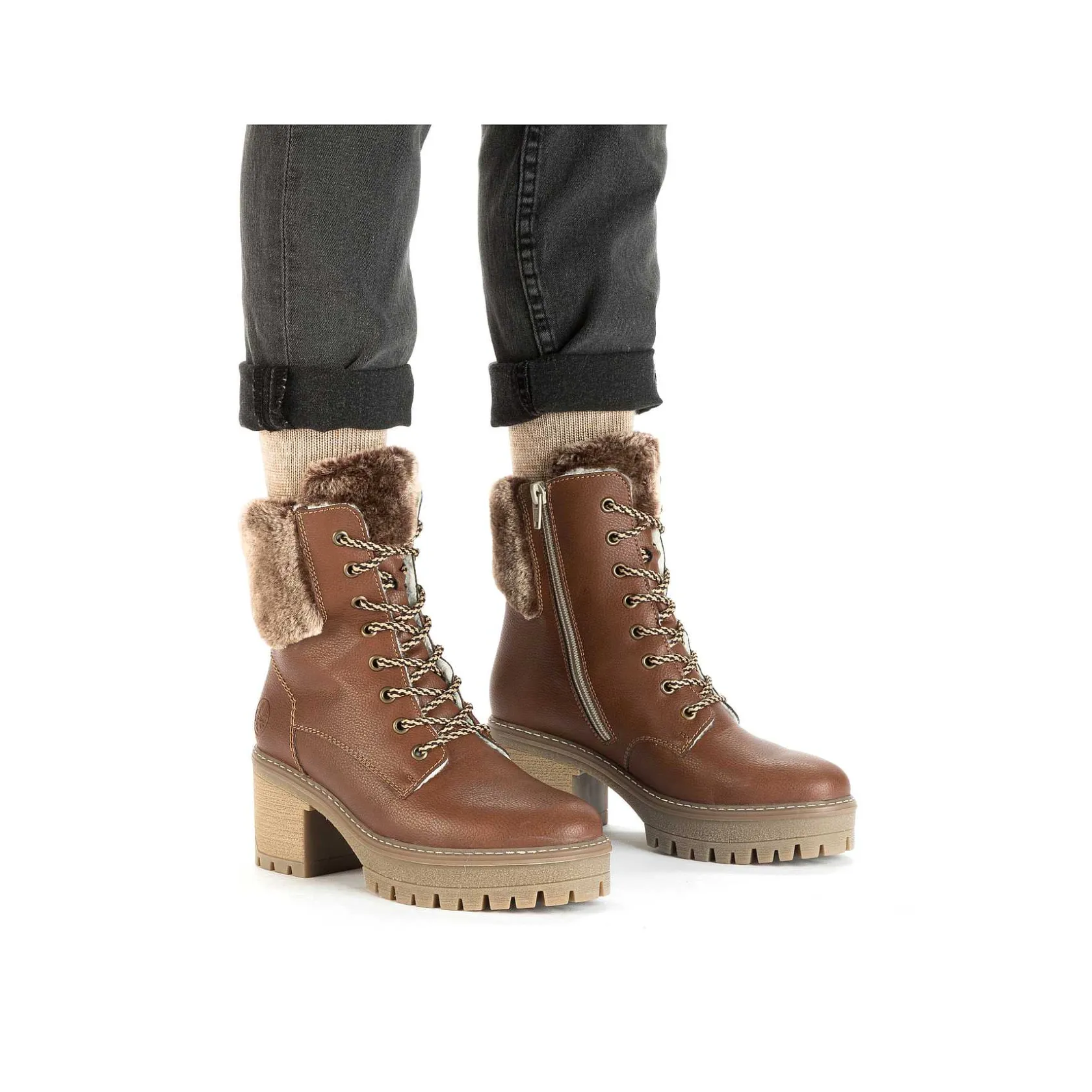 Rieker Ankle Boots & Boots-Women'S Ankle Boots Coffee Brown