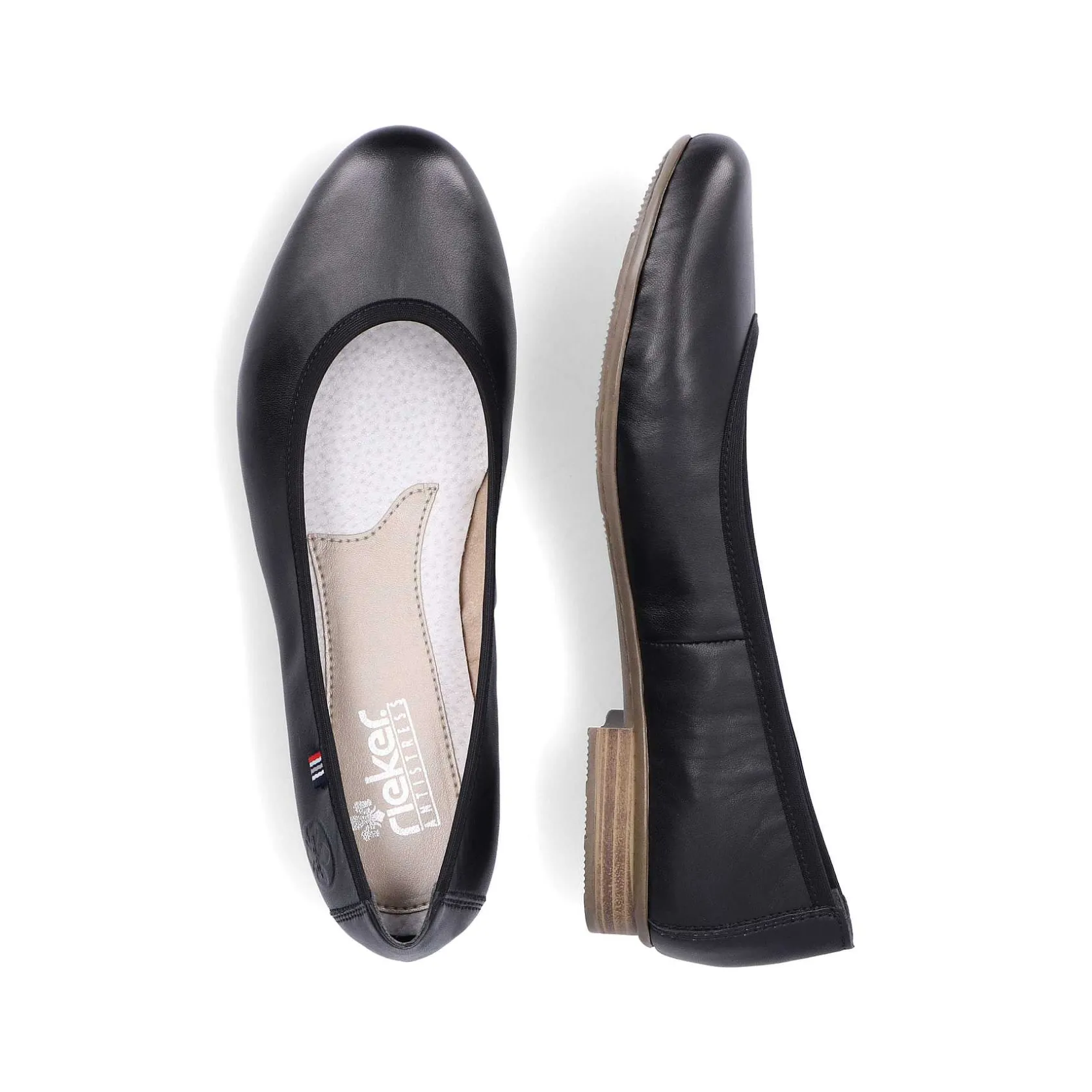 Rieker Low Shoes & Slippers-Women'S Ballerinas Glossy Black