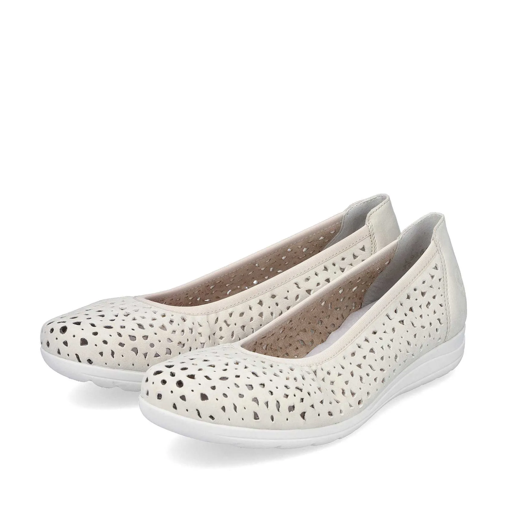 Rieker Low Shoes & Slippers-Women'S Ballerinas Light Beige