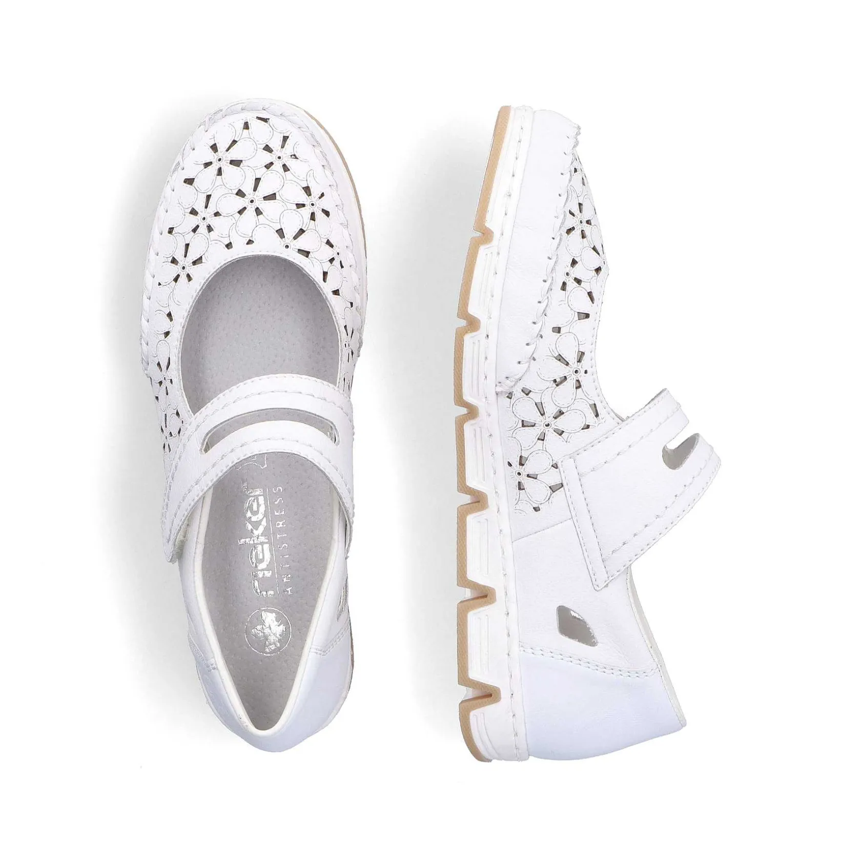 Rieker Low Shoes & Slippers-Women'S Ballerinas Pure White