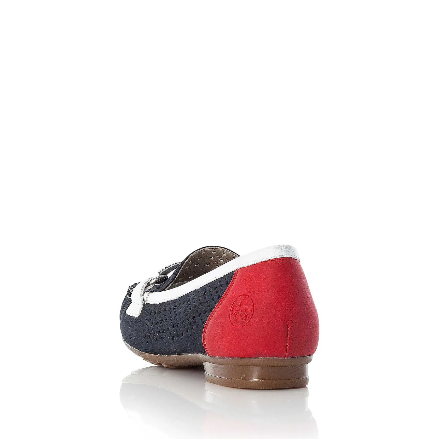 Rieker Low Shoes & Slippers-Women'S Ballerinas Ocean Blue-Fire Red