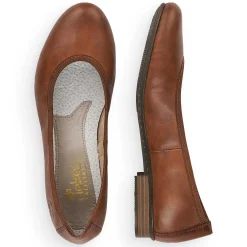 Rieker Low Shoes & Slippers-Women'S Ballerinas Chestnut Brown