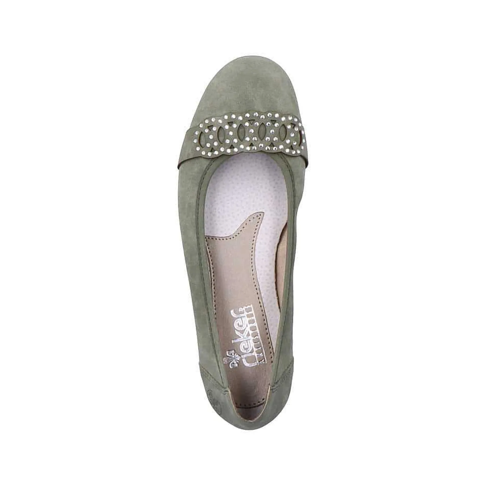 Rieker Low Shoes & Slippers-Women'S Ballerinas Mint Green