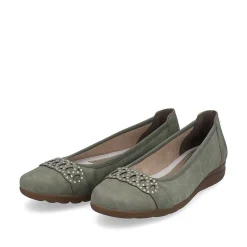 Rieker Low Shoes & Slippers-Women'S Ballerinas Mint Green