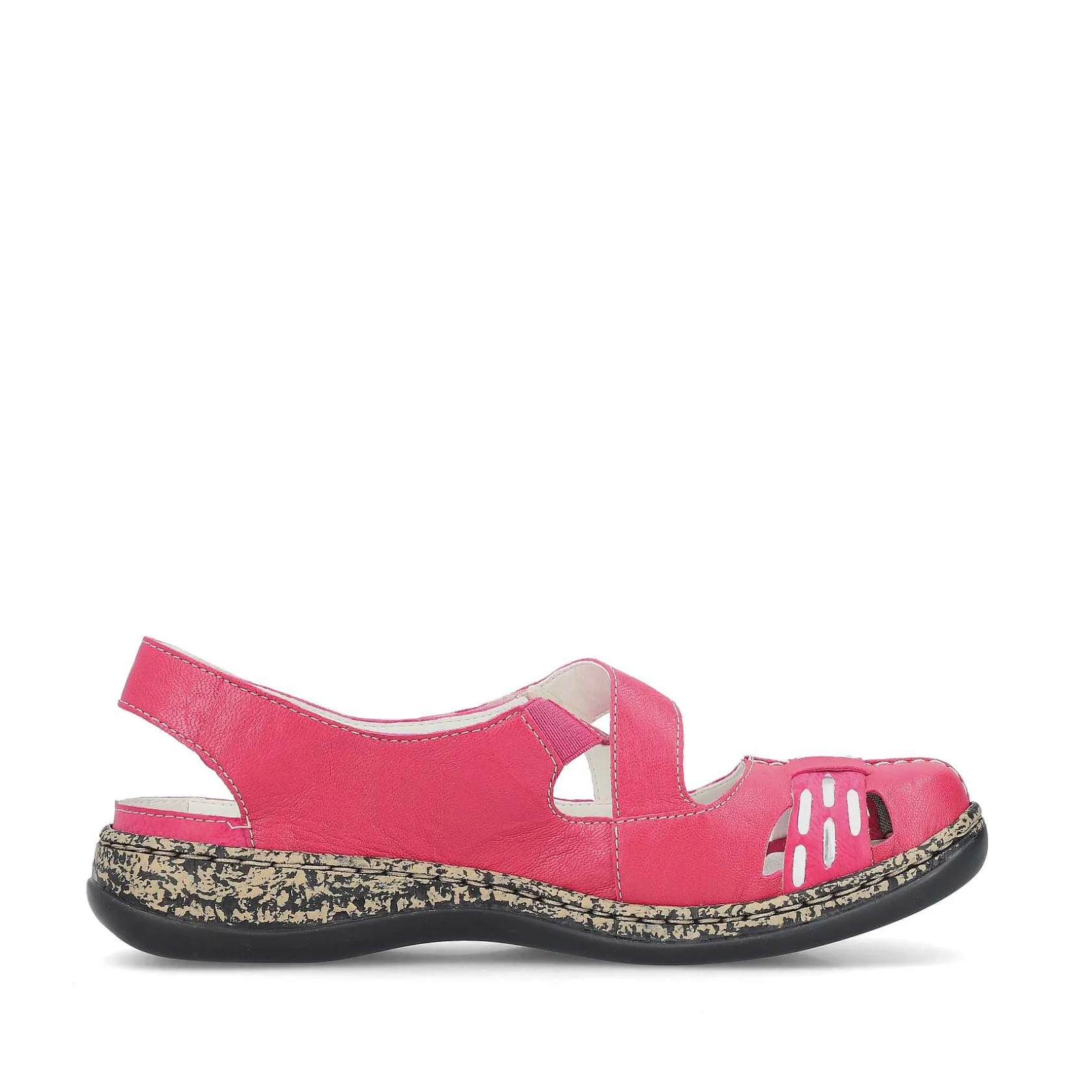 Rieker Colorful Styles-Women'S Ballerinas Red Pink