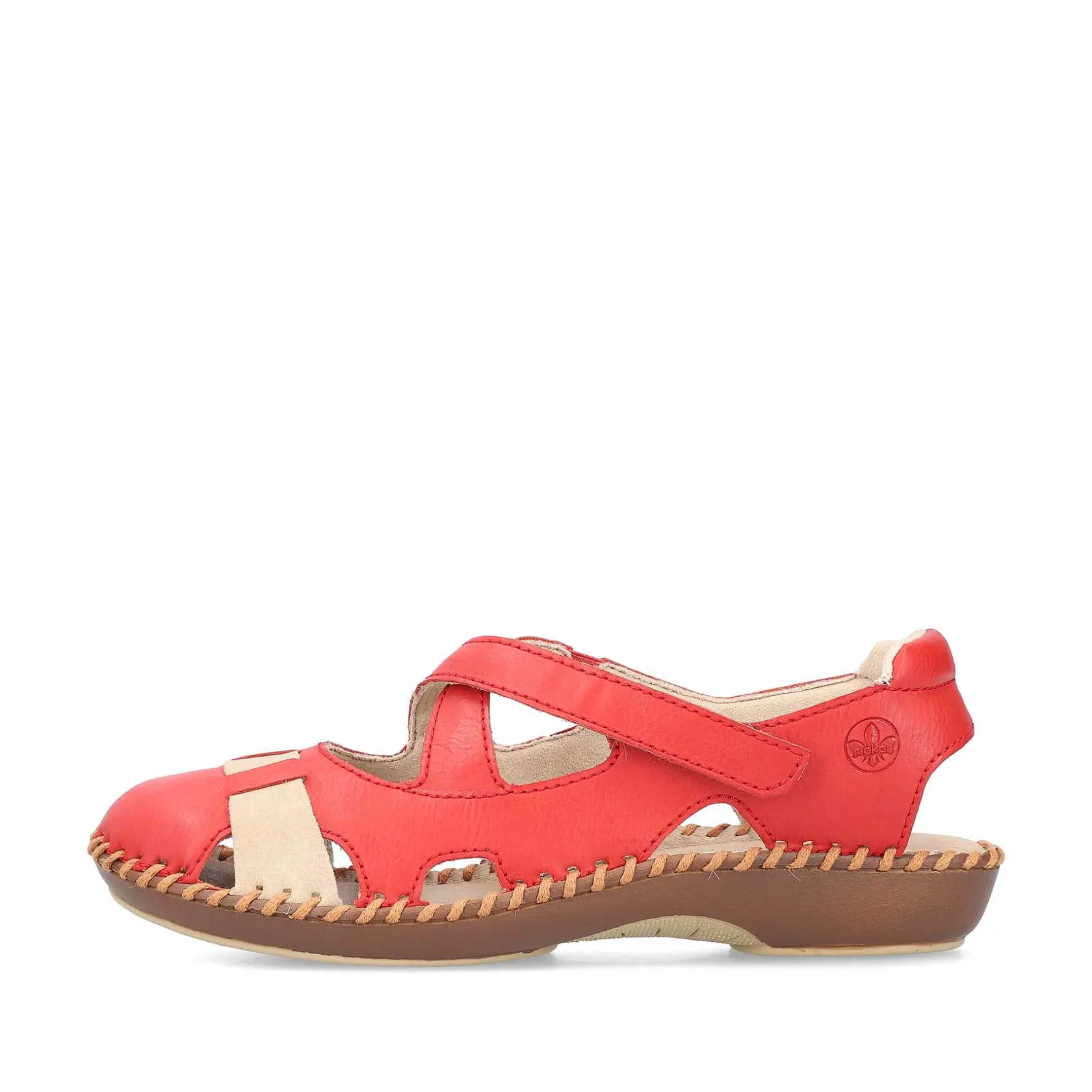 Rieker Colorful Styles-Women'S Ballerinas Fire Red