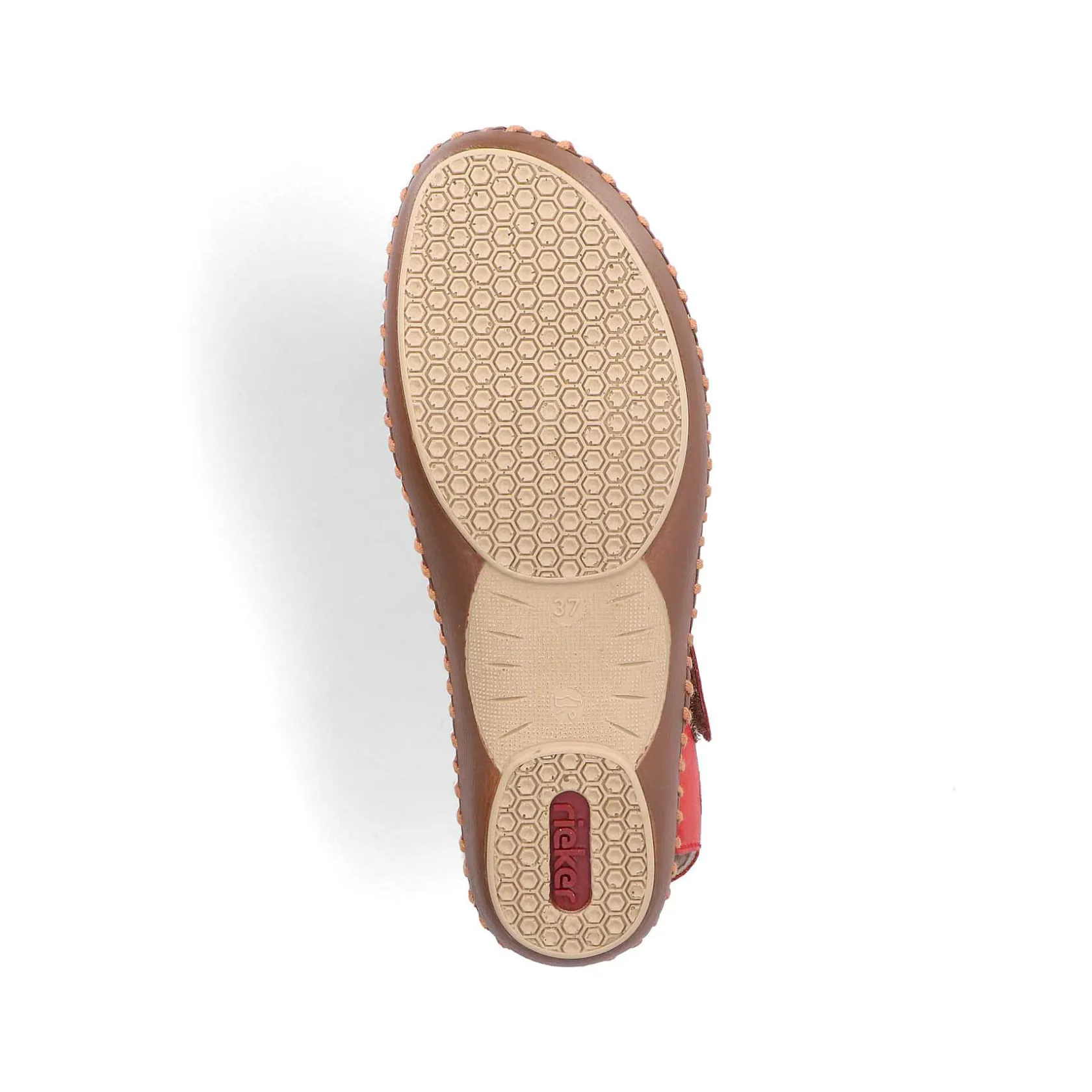 Rieker Colorful Styles-Women'S Ballerinas Fire Red