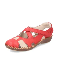 Rieker Colorful Styles-Women'S Ballerinas Fire Red