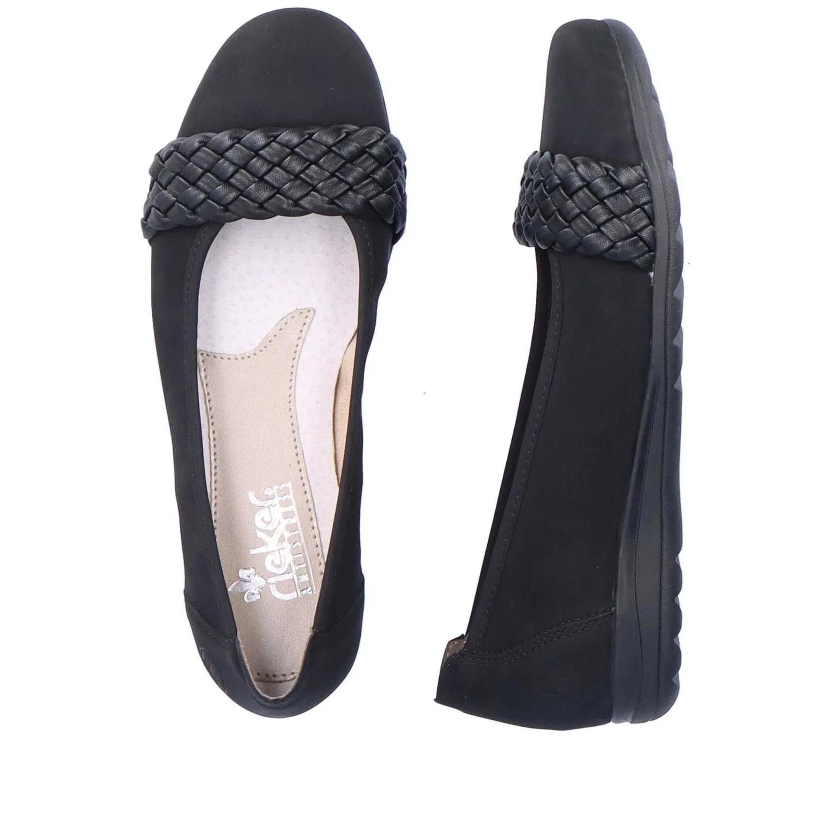 Rieker Business Shoes-Women'S Ballerinas Night Black