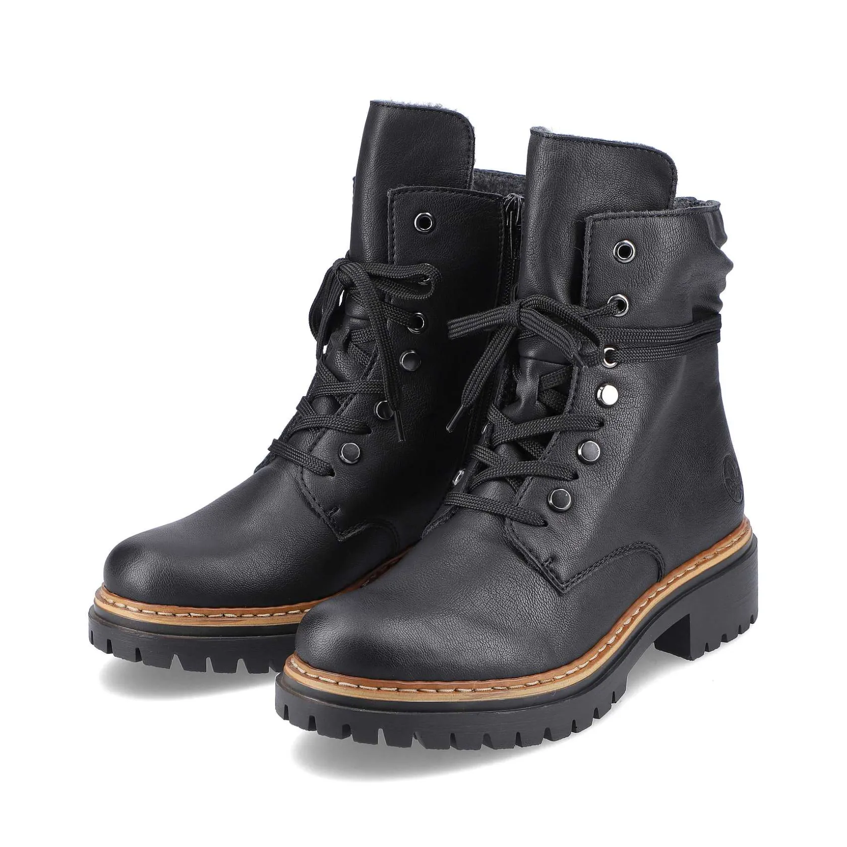 Rieker Ankle Boots & Boots-Women'S Biker Boots Jet Black