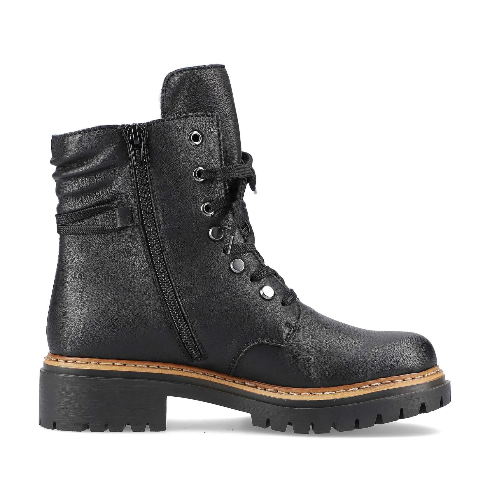 Rieker Ankle Boots & Boots-Women'S Biker Boots Jet Black