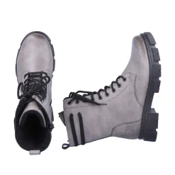 Rieker Ankle Boots & Boots-Women'S Biker Boots Granite Gray