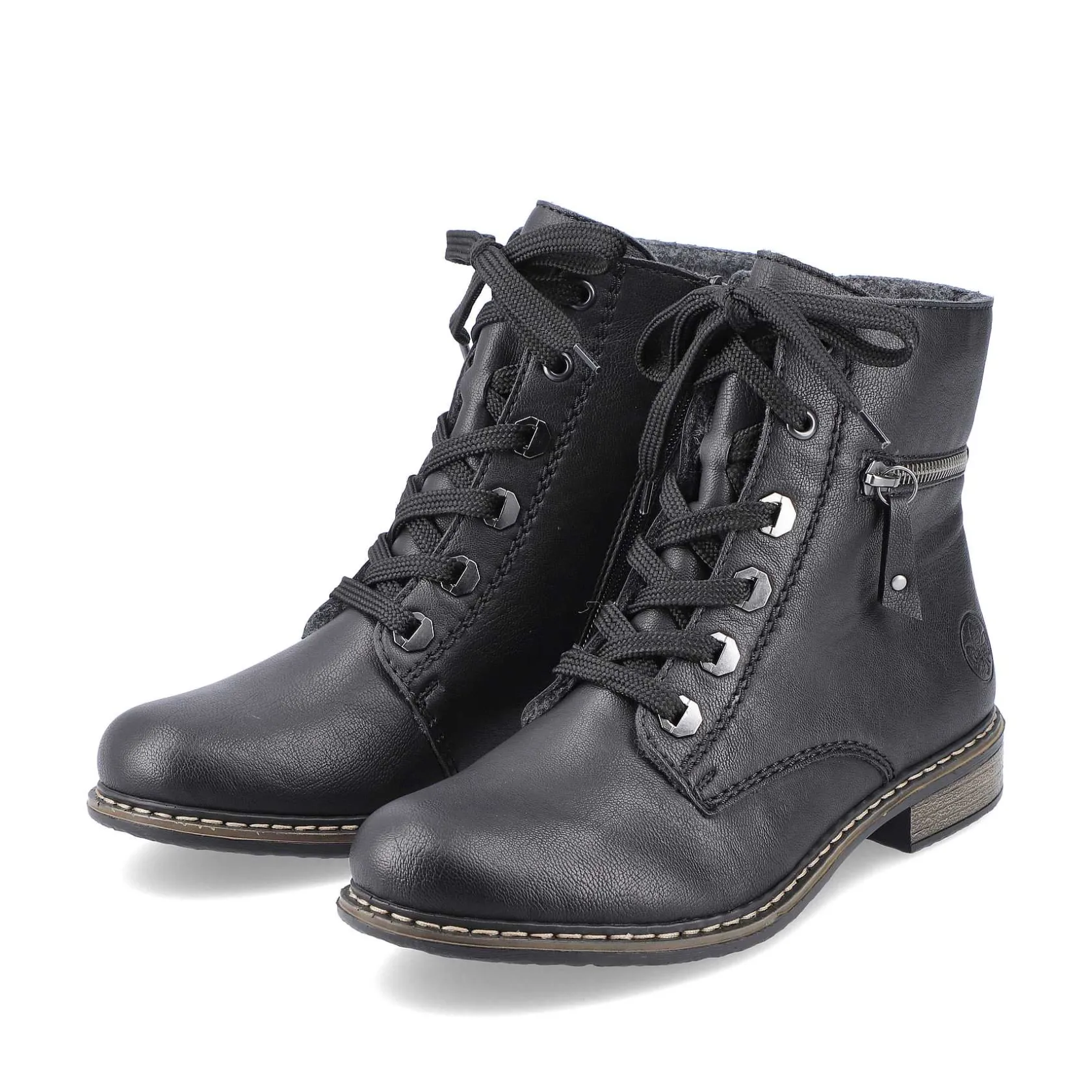 Rieker Ankle Boots & Boots-Women'S Biker Boots Jet Black