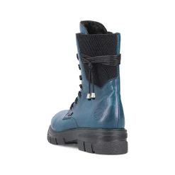 Rieker Ankle Boots & Boots-Women'S Biker Boots Petrol-Black