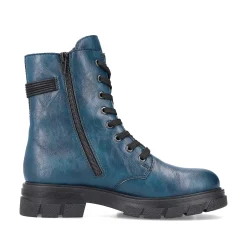 Rieker Ankle Boots & Boots-Women'S Biker Boots Petrol-Black