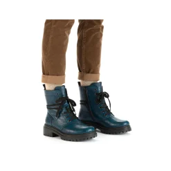 Rieker Ankle Boots & Boots-Women'S Biker Boots Cyan Blue