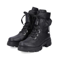 Rieker Ankle Boots & Boots-Women'S Biker Boots Jet Black