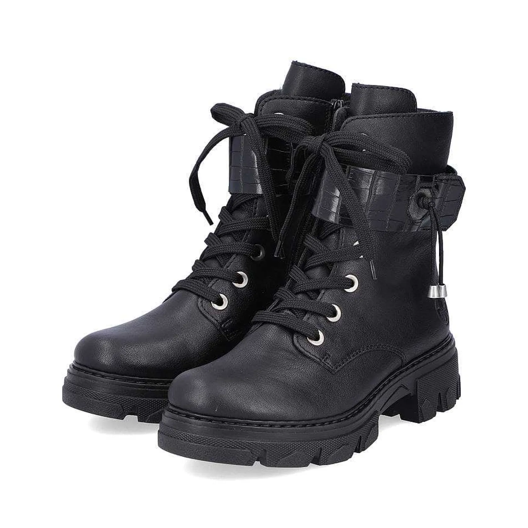 Rieker Ankle Boots & Boots-Women'S Biker Boots Jet Black