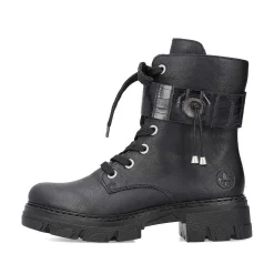 Rieker Ankle Boots & Boots-Women'S Biker Boots Jet Black