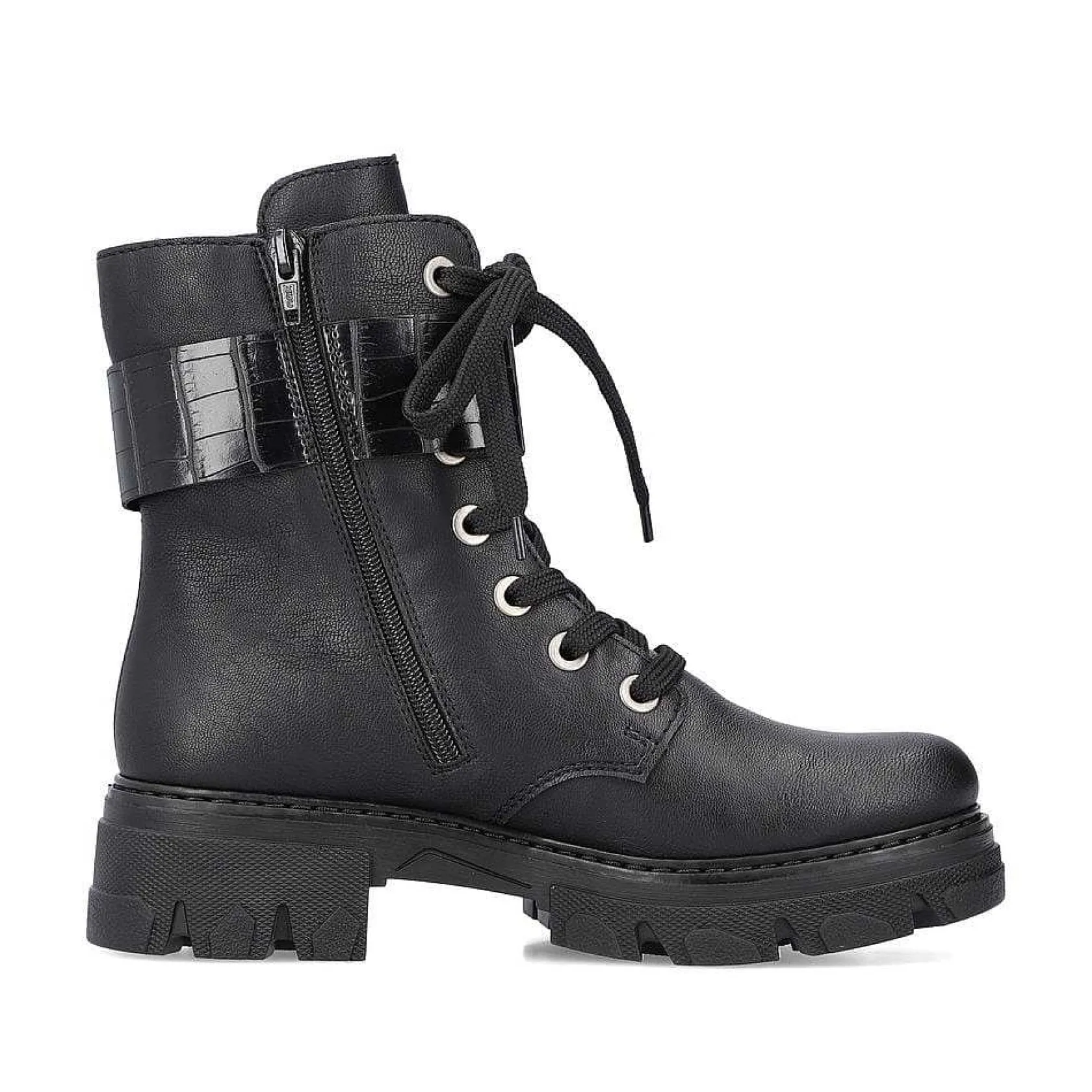 Rieker Ankle Boots & Boots-Women'S Biker Boots Jet Black