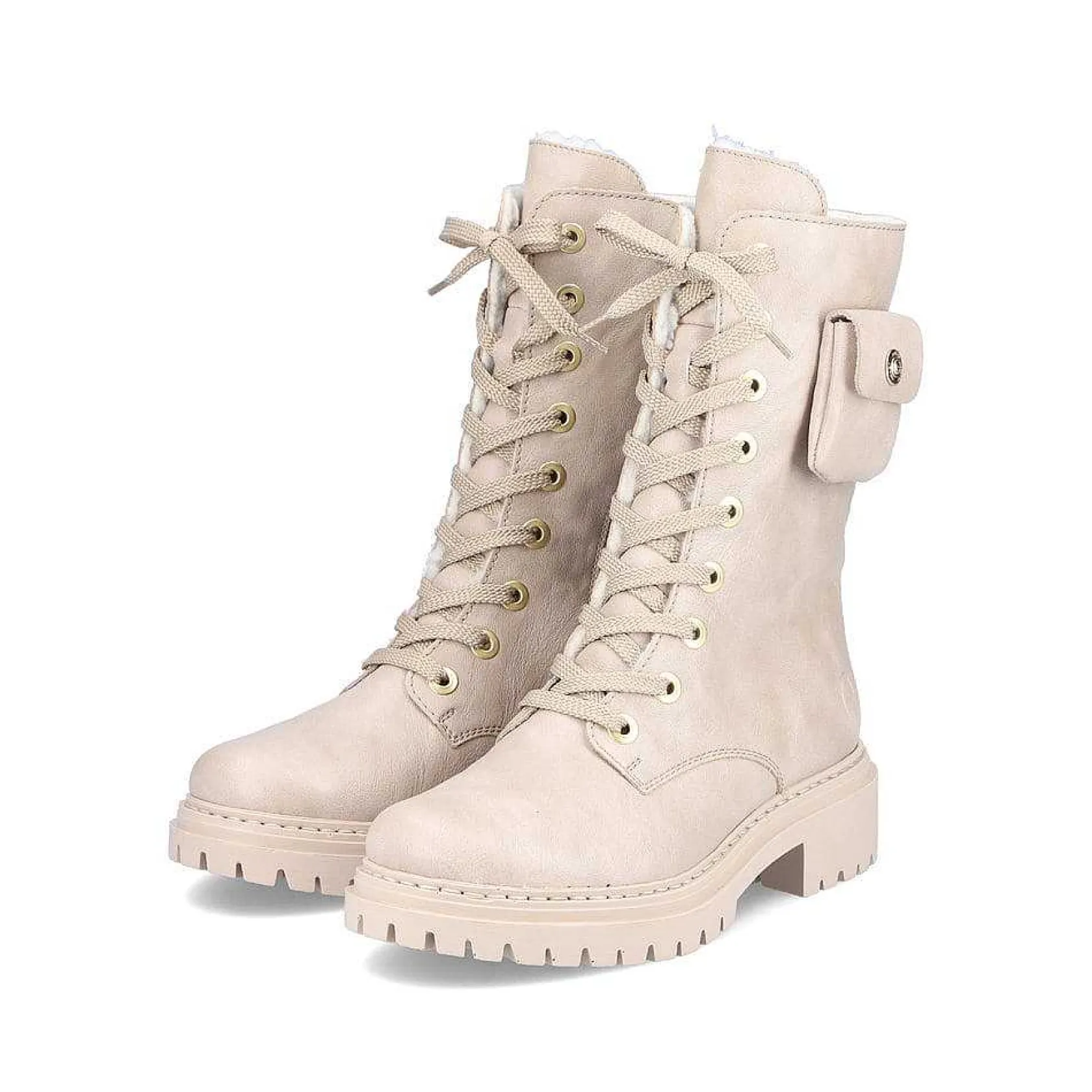 Rieker Ankle Boots & Boots-Women'S Biker Boots Cream Beige