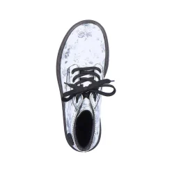 Rieker Ankle Boots & Boots-Women'S Biker Boots Silver White