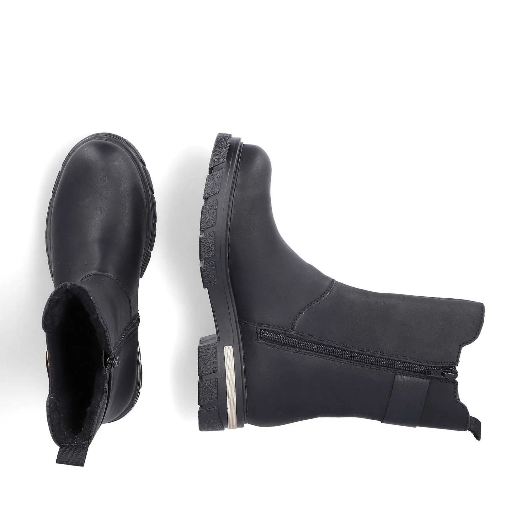 Rieker Ankle Boots & Boots-Women'S Biker Boots Jet Black