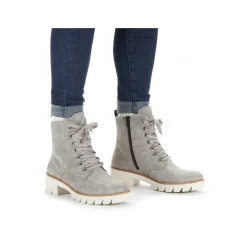 Rieker Ankle Boots & Boots-Women'S Biker Boots Silver Gray