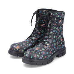Rieker Ankle Boots & Boots-Women'S Biker Boots Multi-Black