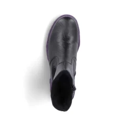 Rieker Ankle Boots & Boots-Women'S Biker Boots Night Black-Purple