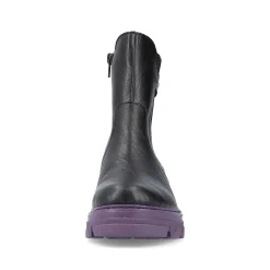 Rieker Ankle Boots & Boots-Women'S Biker Boots Night Black-Purple