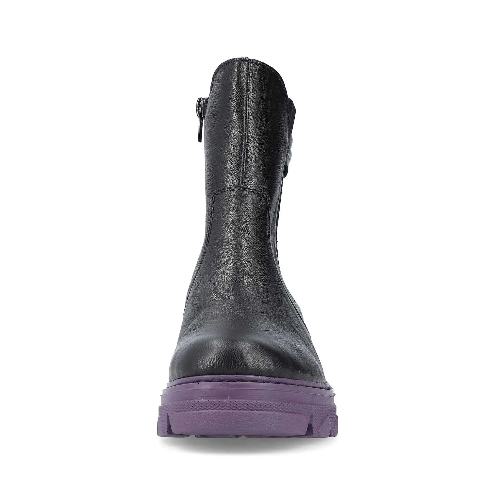 Rieker Ankle Boots & Boots-Women'S Biker Boots Night Black-Purple