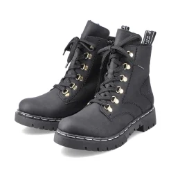 Rieker Ankle Boots & Boots-Women'S Biker Boots Jet Black