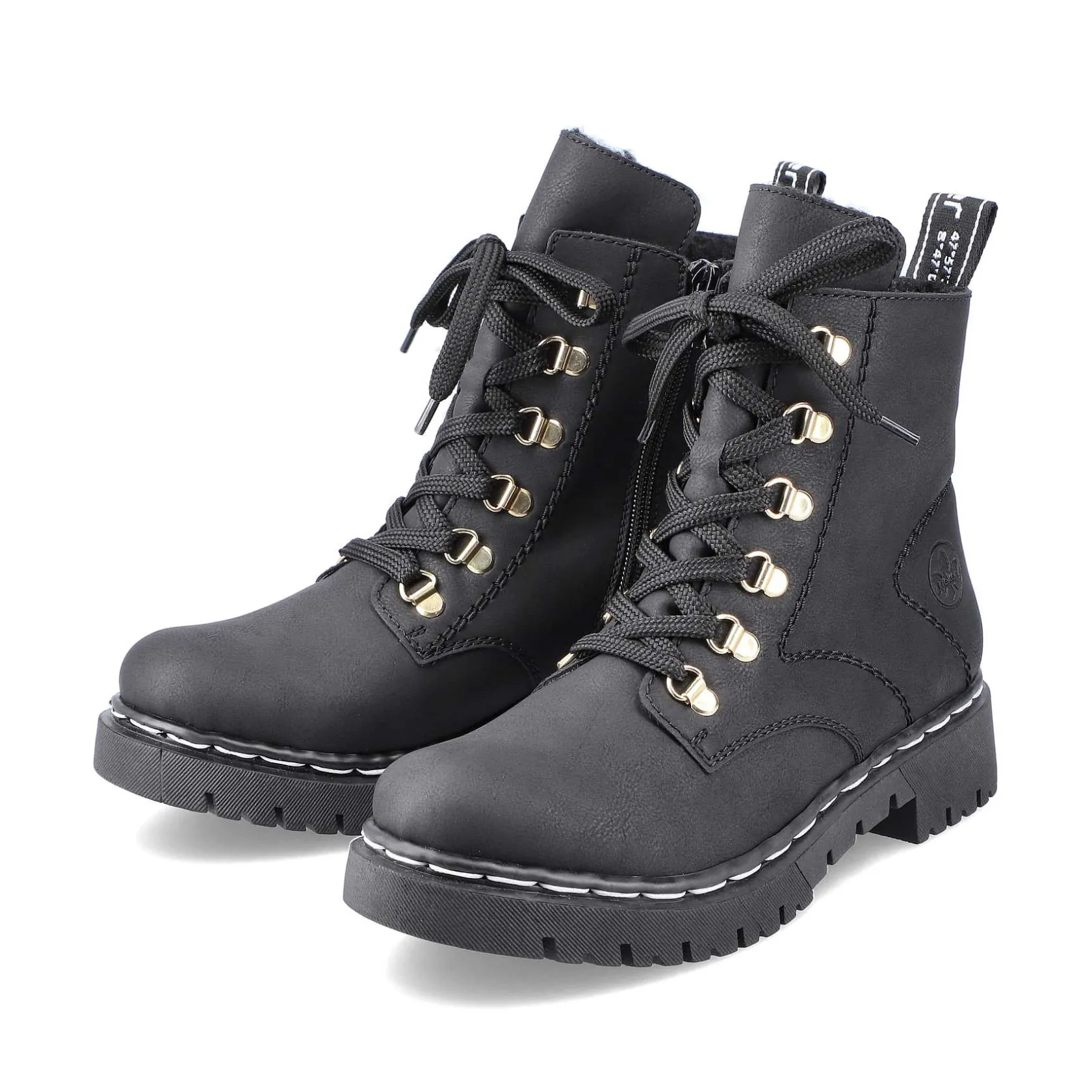 Rieker Ankle Boots & Boots-Women'S Biker Boots Jet Black