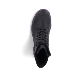 Rieker Ankle Boots & Boots-Women'S Biker Boots Night Black-Purple