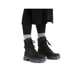 Rieker Ankle Boots & Boots-Women'S Biker Boots Night Black-Purple