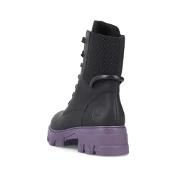 Rieker Ankle Boots & Boots-Women'S Biker Boots Night Black-Purple