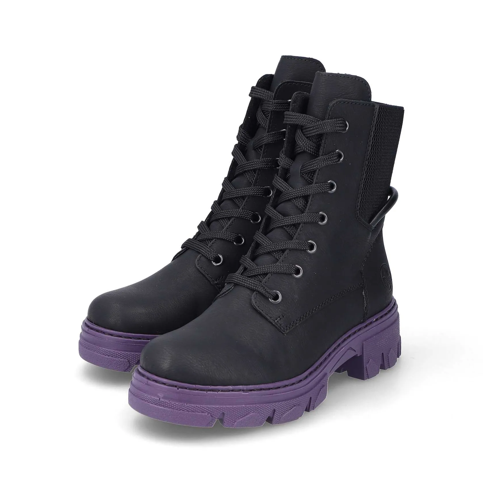 Rieker Ankle Boots & Boots-Women'S Biker Boots Night Black-Purple
