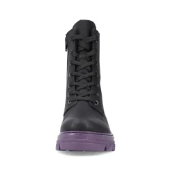 Rieker Ankle Boots & Boots-Women'S Biker Boots Night Black-Purple