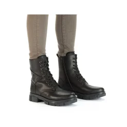 Rieker Ankle Boots & Boots-Women'S Biker Boots Jet Black